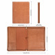 Engraved Business Leather Portfolio A4 Notepad Holder Personalized Padfolio Leather Folio Organizer Unique Christmas Gift