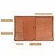 Engraved Business Leather Portfolio A4 Notepad Holder Personalized Padfolio Leather Folio Organizer Unique Christmas Gift