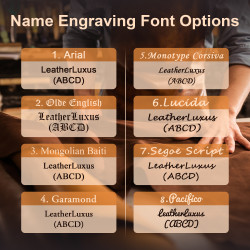 Personalized Leather Portfolio Padfolio Engrave iPad Cover A4 Zipper leather Folder Monogrammed Padfolio Christmas Gift